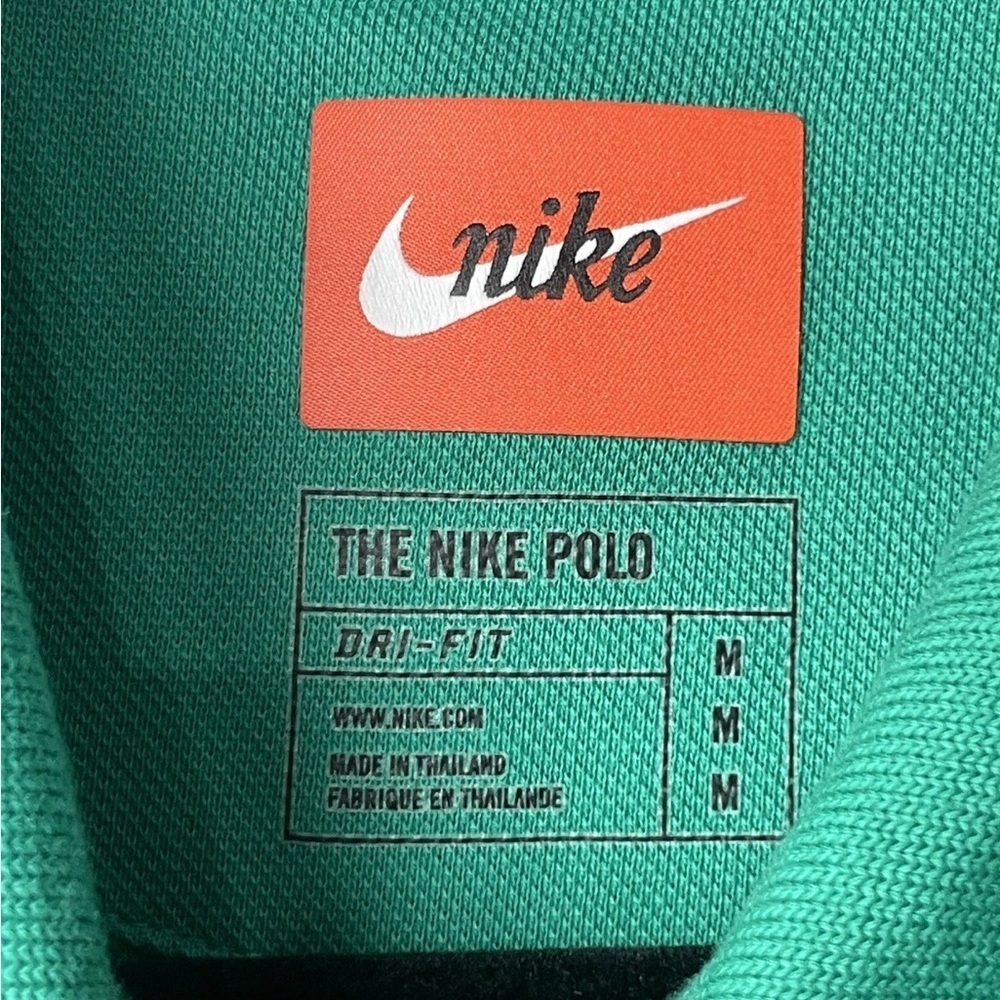 The Nike Polo Golf Tiger Woods Shirt Mens Medium Frank Neptune Green - Picture 5 of 10
